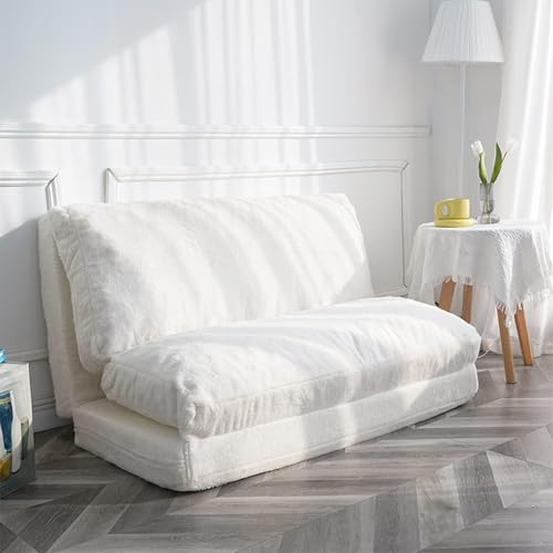 Bett, Klappsofa, Stuhl, Schaumstofffüllung, Extra Dick, 4-Fach Faltbare Bodencouchmatratze Für Erwachsene, Inklusive Abnehmbarem Und Maschinenwaschbarem Bezug Für Das Wohnzimmer Corduroy,3 von SJAPEX
