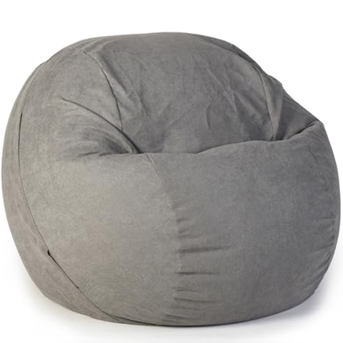 SJAPEX Riesiger, Riesiger, Flauschiger Sitzsackbezug (Ohne Füllung), Fuzzy Bag Sitzsack Ersatzbezug Für Erwachsene, Weiche Stofftieraufbewahrung, Waschbar, Für Wohnzimmer, Schlafzimmer 2,XXL125x60cm von SJAPEX