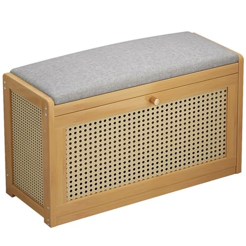 SJAPEX Schuhbank Mit Kissen, Gepolsterte Sitzfläche, Schuhregal, Aufbewahrungsschrank Für Kleine Räume, Flur, Eingangsbereich, Wohnzimmer 1,50CM SJAPEX Schuhbank Mit Kissen, Gepolsterte Sitzfläche, Schuhregal, Aufbewahrungsschrank Für Kleine Räume, Flur, Eingangsbereich, Wohnzimmer 1,50CM von SJAPEX