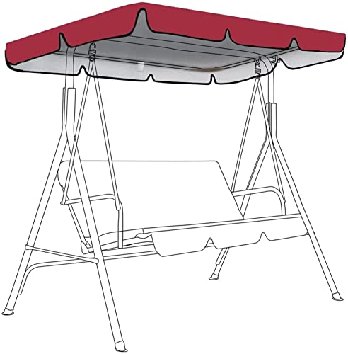 Ersatzdach für Hollywoodschaukel,Sonnendach Dachbezug Dachplane 2 3 Sitzer Gartenschaukel,Wasserdicht Anti-UV Hollywoodschaukel Abdeckung Ersatzdach für Hollywoodschaukel,Sonnendach Dachbezug Dachplane 2 3 Sitzer Gartenschaukel,Wasserdicht Anti-UV Hollywoodschaukel Abdeckung von SJASD