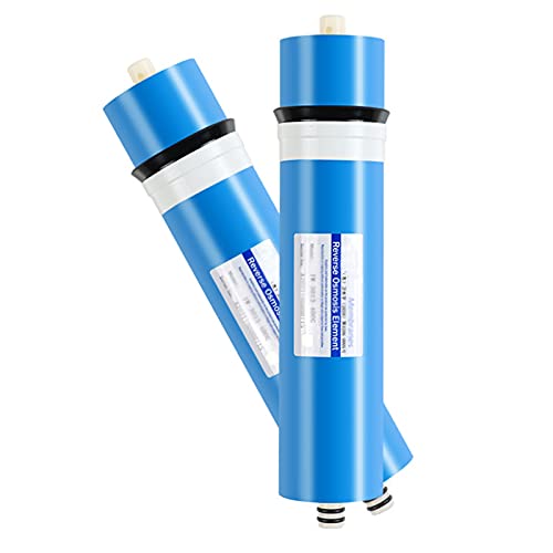 1812/2012/3013 Umkehrosmoseelement, Ersatz Wasser Filter Patrone Ausrüstung,RO Membrane Wassersystemfilter, für Umkehr Osmose Anlage, 2er-Pack,Blau,500G(3013) von SJASD