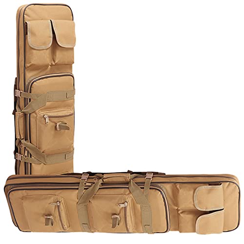 SJASD Doppel-Gewehrtasche Waffentasche Langwaffentasche,mit Doppelfach Große Zubehör Beutel,Militär für Staubdicht Jagd Schießen Hunting Tasche Zwei Gewehre,Schwarz,90 cm/35,4 Zoll von SJASD