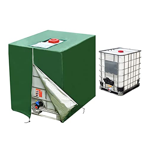 SJASD IBC Tank Abdeckung, IBC Container Cover,Schutzhülle für Wassertank 1000L, Wassertank IBC Behälter Abdeckplane, IBC UV-Schutz Folien,210D Oxford Tuch von SJASD