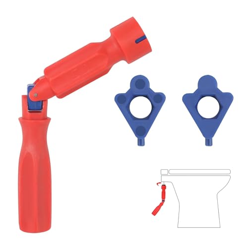 Montageschlüssel für WC-Sitz, 1 Stück Toilettensitz-Reparaturschlüssel, WC-Sitz-Montageschlüssel für Toilettensitz Montage Ausbau Reparatur Schlüssel(Red) von SJDOFU