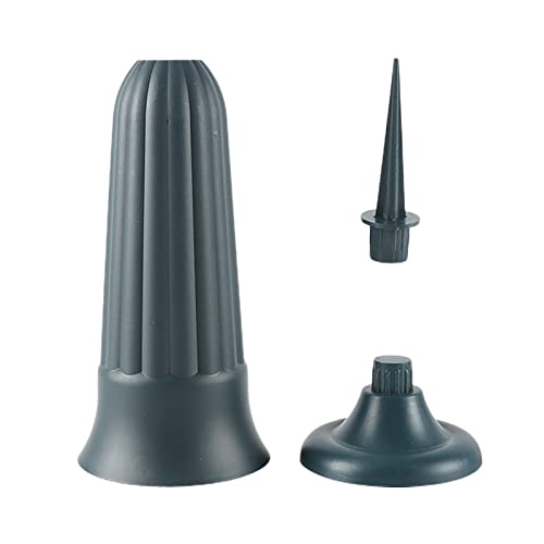 SJDWDX Grabvase aus Kunststoff, mit Spieß, 32 cm, mit langem abnehmbarem Pfahl, in Bodenvase für Rasen oder Gedenkmal, 2 Stück von SJDWDX