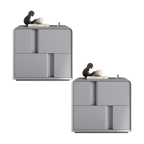 Moderner Leder -Nachttisch mit 2 Schubladen für Schlafzimmer Lagerstile Holz Keine Baugruppe benötigte dunkelgraue Finish 17,7 Zoll Größe Friendship Years Moderner Leder -Nachttisch mit 2 Schubladen für Schlafzimmer Lagerstile Holz Keine Baugruppe benötigte dunkelgraue Finish 17,7 Zoll Größe Friendship Years von SJFJJKD