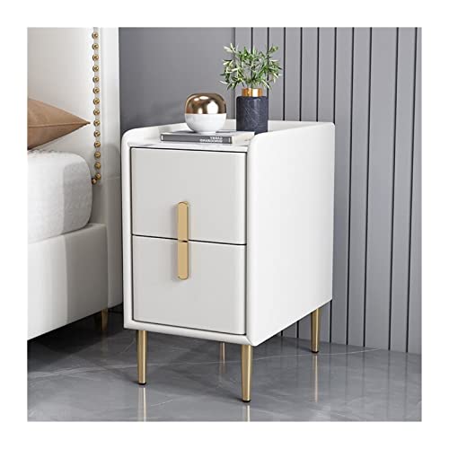 SJFJJKD 1 Stück Luxusleuchte Luxus Holz Mini Schlafzimmer mehrschichtige Rack-Lagerschrank kostenlose Installation Einfacher Nachttisch (Farbe: Weiß) Friendship Years von SJFJJKD
