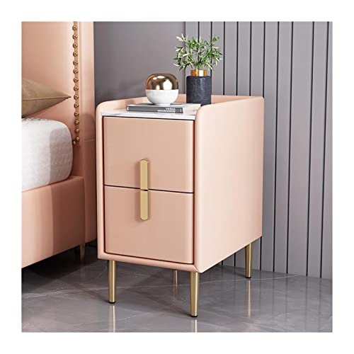 SJFJJKD 1 Stück luxuriöser Leichter Luxusholz Mini Schlafzimmer mehrschichtiger Rack-Lagerschrank kostenlose Installation Einfacher Nachttisch Nettisch (Farbe: Hellrosa Friendship Years von SJFJJKD