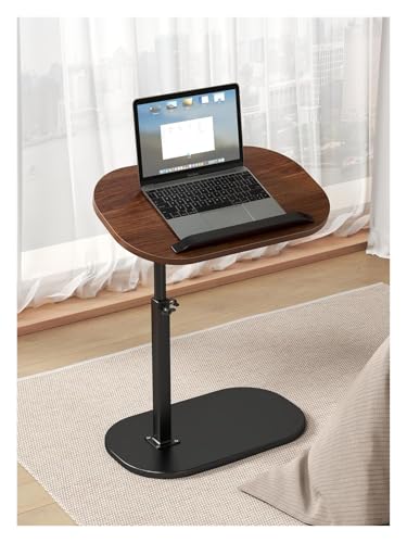 SJFJJKD Einstellbare Höhe C -Form Tabelle 2024 Mehrwinkel Flip -End -Endtisch für Couch 360 ° Schwenk Laptop Ständer Wohnzimmer/Bett/Badewanne Schwarzes Walnuss -Finish Friendship Years von SJFJJKD