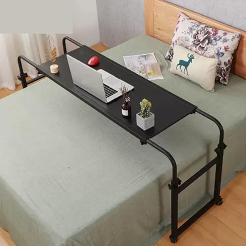 SJFJJKD Einstellbare Höhe überbettet Tischschreibtisch für Laptop und Schreiben von Rolling -Nachttisch mit Rädern 120 * 46 cm Schwarz Friendship Years SJFJJKD Einstellbare Höhe überbettet Tischschreibtisch für Laptop und Schreiben von Rolling -Nachttisch mit Rädern 120 * 46 cm Schwarz Friendship Years von SJFJJKD