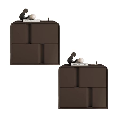 SJFJJKD Leder mit 2 Schubladen Mode -Nachttisch für Schlafzimmer dunkelgrau Keine Baugruppe erforderlich Friendship Years SJFJJKD Leder mit 2 Schubladen Mode -Nachttisch für Schlafzimmer dunkelgrau Keine Baugruppe erforderlich Friendship Years von SJFJJKD