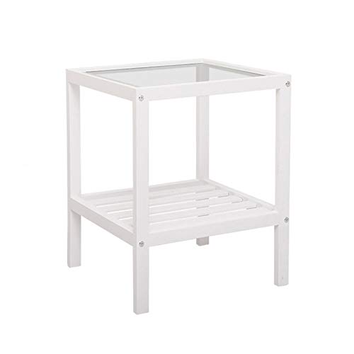 SJFJJKD Massivholz 2 -Tier -Beistelltisch mit Lagerregal für Schlafzimmer Moderner Nachttisch mit hellem Kubikdesign Kleiner Nachttisch und Couchtisch weiße Finish 40x40x50 cm Friendship Years SJFJJKD Massivholz 2 -Tier -Beistelltisch mit Lagerregal für Schlafzimmer Moderner Nachttisch mit hellem Kubikdesign Kleiner Nachttisch und Couchtisch weiße Finish 40x40x50 cm Friendship Years von SJFJJKD