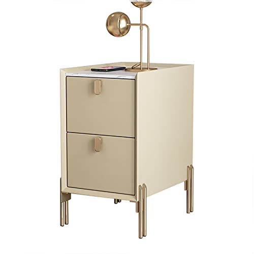 SJFJJKD Mid -Century Enge schmal mit 2 Lagerschubladen Minimalist Sinted Stone Plattenhilfe für kleine Räume Beige 30x35x55 cm (11,8x13.7x21.6in) Friendship Years von SJFJJKD