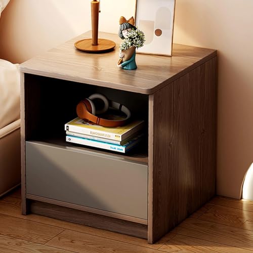 SJFJJKD Mitte des Jahrhunderts Moderner Nachttisch mit Schublade für Wohnzimmer Schlafzimmer Kleiner Nachttisch mit multifunktionalem Design ideal für Home Office 40 * 34 * 45 cm Friendship Years von SJFJJKD