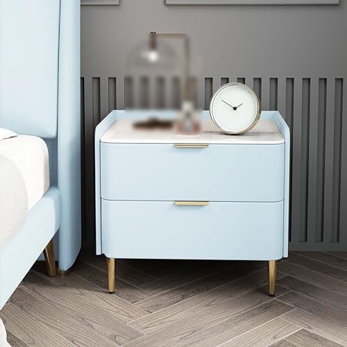 SJFJJKD Moderne 2 -Schubladen -Nachttisch mit Sich verjüngten Beinen stilvoller Möbelschrank für kleine Räume Schlafzimmer Bett oder Wohnzimmerlagerungslösung Friendship Years von SJFJJKD