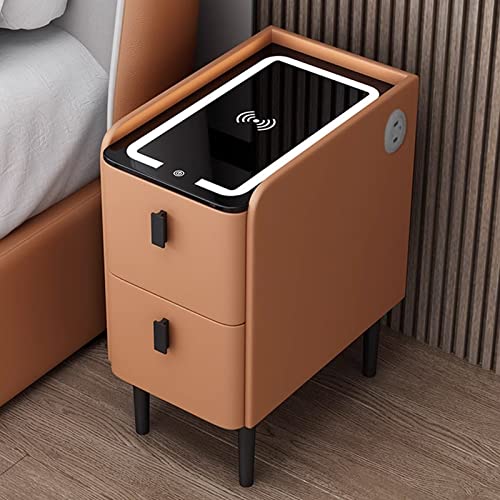 SJFJJKD Moderne LED leichte Smart -Bett -Endtisch mit USB -Ladehafen und Lagerschublade weiße Nachttischmöbel für kleine Schlafzimmer schmal Friendship Years SJFJJKD Moderne LED leichte Smart -Bett -Endtisch mit USB -Ladehafen und Lagerschublade weiße Nachttischmöbel für kleine Schlafzimmer schmal Friendship Years von SJFJJKD