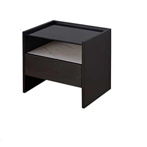 SJFJJKD Moderne leichte Luxusschlafzimmer -Glas -Nachtschubladen Lagerschrank geeignet für Hotel Wohnzimmer Sofa Niagetisch (Farbe: a) Friendship Years von SJFJJKD