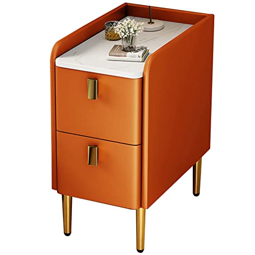 SJFJJKD Moderne minimalistische schmal mit leichtem Luxus -Design Kleiner Fels Couchtisch in Orange (25 * 45 * 50 cm) Friendship Years von SJFJJKD