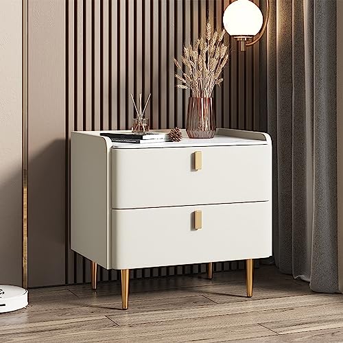 SJFJJKD Moderner Nachttisch mit 2 Schubladen Kleiner Nachttisch für Schlafzimmer Nordic Style -Lagerschrank für Wohnzimmer Minimalistische Design für kleine Wohnungen Friendship Years von SJFJJKD