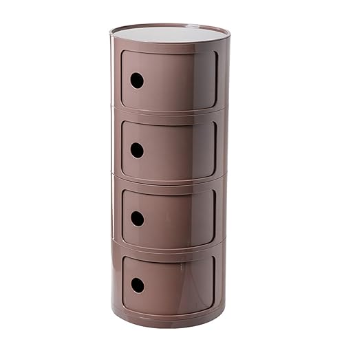 SJFJJKD Moderner nordischer Nachttisch mit 4 Schichten kreatives Design in Curry Farbe Kleiner und stilvoller Seitenschrank für Internet -Prominente Friendship Years von SJFJJKD