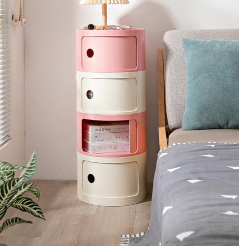 SJFJJKD Moderner weißer kreisförmiger Kleiner Schrank für Nachttisch Nordic Ins Internet Promi Design 2 Schichten Hellrosa Farbe Friendship Years SJFJJKD Moderner weißer kreisförmiger Kleiner Schrank für Nachttisch Nordic Ins Internet Promi Design 2 Schichten Hellrosa Farbe Friendship Years von SJFJJKD