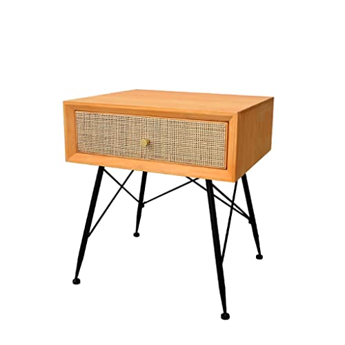 SJFJJKD Schlafzimmer Nachtständer Holz Klein einfaches Glas Krankenbettschließfach Schlafzimmer Retro Einschublade Nachttische (Farbe: a) Friendship Years von SJFJJKD
