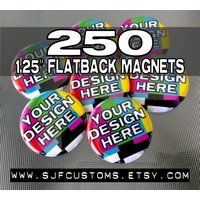 Save The Date/Party Favors Werbeswag Shop Branding Custom Flatback Magnete 1, 25" - 250stk von SJFcustoms