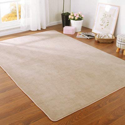 SJH Teppich mit niedrigem Flor, groß, Wohnzimmer, Bodenmatte, kein Ausfallen, rutschfest, Tatami, Nachttisch, Spielzimmer, Kinderzimmer, einfarbig, waschbar von SJH