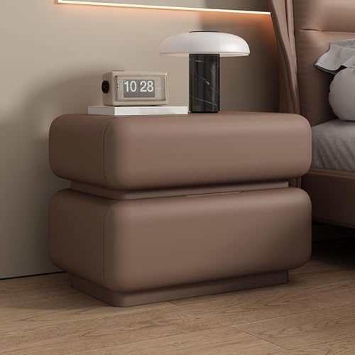 SJHDHDA Moderner Ende Tabelle 40 cm, 50 cm, 60 cm Nachttische Massivholz mit 2 Schiebeschubladen Nachttisch Keine Baugruppe benötigte Endtisch -Nachtschrank atemberaubend Learned extensively von SJHDHDA