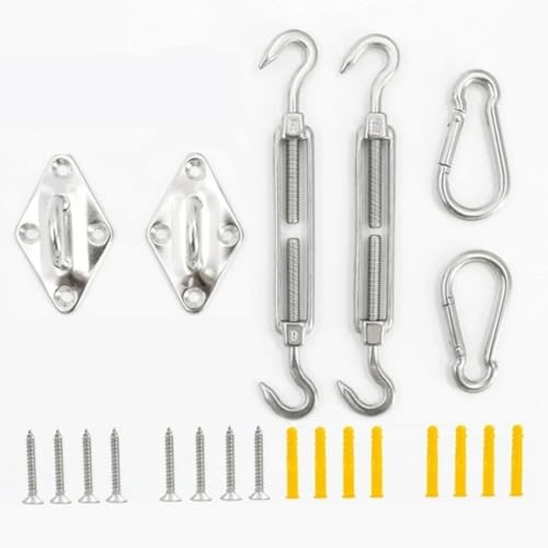 22 teilesatz 5mm Sonnensegel Baldachin Zubehör 304 Edelstahl Hardware Kit Spannschloss Pad Auge Karabiner Clip Haken Schrauben Silber 22 teilesatz 5mm Sonnensegel Baldachin Zubehör 304 Edelstahl Hardware Kit Spannschloss Pad Auge Karabiner Clip Haken Schrauben Silber von SJHDUNBW EUR