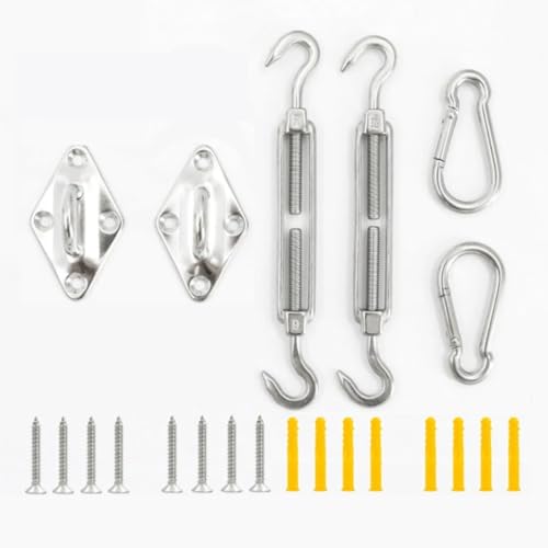 22 teilesatz 5mm Sonnensegel Baldachin Zubehör 304 Edelstahl Hardware Kit Spannschloss Pad Auge Karabiner Clip Haken Schrauben 22 teilesatz 5mm Sonnensegel Baldachin Zubehör 304 Edelstahl Hardware Kit Spannschloss Pad Auge Karabiner Clip Haken Schrauben von SJHDUNBW EUR