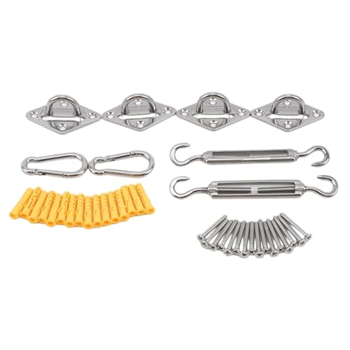40 Teilesatz Sonnensegel Baldachin Zubehör 304 Edelstahl Hardware Kit Spannschloss Pad Auge Karabiner Clip Haken Schrauben 40 Teilesatz Sonnensegel Baldachin Zubehör 304 Edelstahl Hardware Kit Spannschloss Pad Auge Karabiner Clip Haken Schrauben von SJHDUNBW EUR