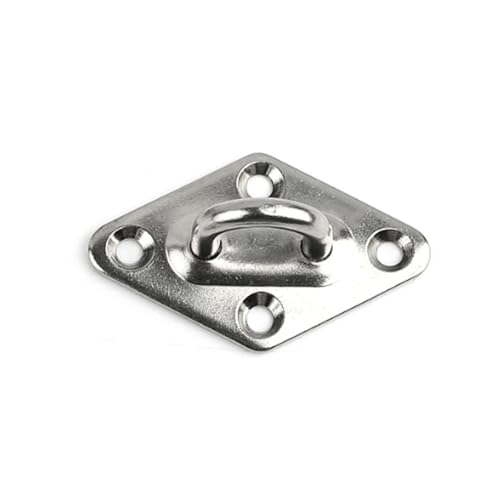 M5 M6 M8 Edelstahl 304 Heftklammerringhaken Festes Pad Augenplatte Decktürschnalle U-förmiger Hochleistungs-Deckenhalterungsaufhänger(M5 Rhombus Type,1Pcs) von SJHDUNBW EUR