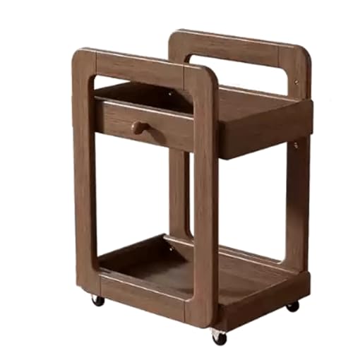 SJHDUNBW EUR Gummiholz Beweglicher Wagen Schulranzen Rack Bücherregal Kinder Massivholz Lagerregal für Schlafzimmer, Spielzimmer, Klassenzimmer Bücherregal von SJHDUNBW EUR