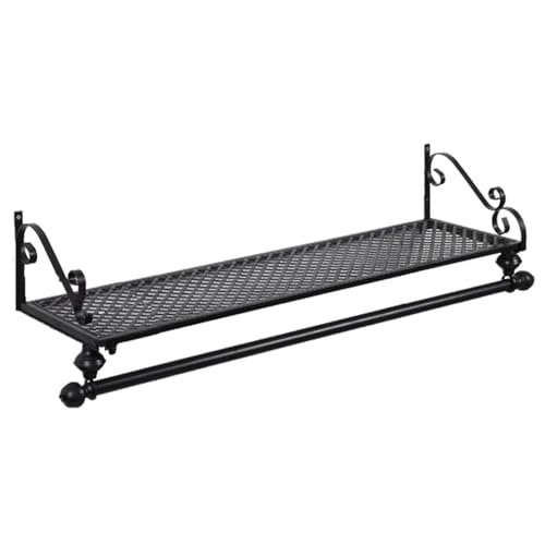 SJHDUNBW Kleiderständer mit Metallrahmen, Kleiderständer, Wandmontage, Aufbewahrungsregal für Boutique, Bekleidungsgeschäft, Kleiderstange von SJHDUNBW