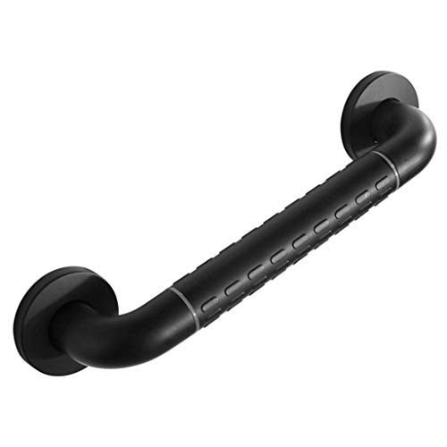 Wannengriff Badewannengriff Haltegriff,Deaktiviert Schwangere Frau Sicherheit Rutschfest Badezimmer Haushaltswaren Barrierefreiheit Rostfreier Stahl Schwarz Wandgriff Duschgriff (Size : 38cm) von SJHFG