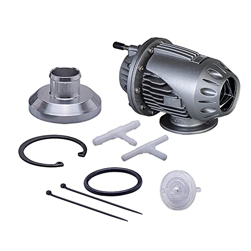 Blow Off Ventil,Turbo Blow Off Valve Abblasen von Ventil Turbo Performance Parts Aluminium Blow Dump Blow Off Adapter(Siliver 34mm) von SJHFKDK
