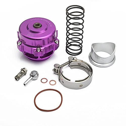 Blow Off Ventil,Turbo Blow Off Valve Universal-50mm V Band wegblasenventil Weld auf Aluminium(Purple) von SJHFKDK