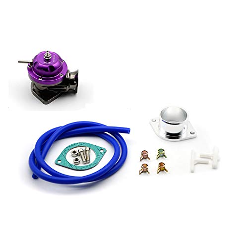 Blow Off Ventil,Turbo Blow Off Valve universal Type -RS Turbo wegblasenventil Einstellbare 25psi BOV. Schlag Dump/Blow Off Adapter 5 Farben(Purple) von SJHFKDK