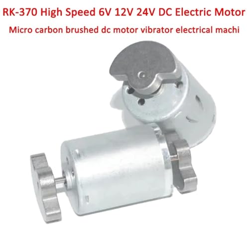 Fan Motor,Dc Motor 6 Stück RK-370 Einachsiger Doppelachsiger Lüfter-Vibrationsmotor Micro DC Vibratormotor 6V 3000RPM 12V 6000RPM 24V(Single vibration,3000_12V) von SJHFKDK