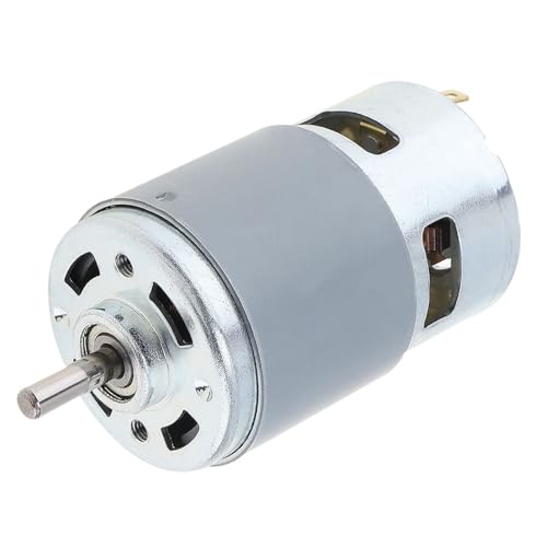 Fan Motor,Dc Motor 775 Gleichstrommotor, 12–24V, 12.000RPM, Mikroschraubendrehermotor mit großem Drehmoment for Elektrowerkzeuge/Staubsauger und Lüfter Doppelkugellager(12V 6000RPM) von SJHFKDK