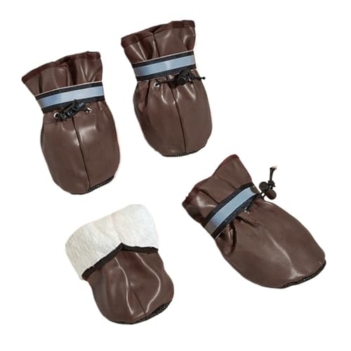 Hundeschuhe Pfotenschutz Outdoor 4 Stück mittelgroße und große Hundeschuhe for draußen drinnen, mit reflektierendem Verschluss, for den Winter, warm, rutschfest, for Haustiere Welpen(B-keep warm,4XL) Hundeschuhe Pfotenschutz Outdoor 4 Stück mittelgroße und große Hundeschuhe for draußen drinnen, mit reflektierendem Verschluss, for den Winter, warm, rutschfest, for Haustiere Welpen(B-keep warm,4XL) von SJHFKDK