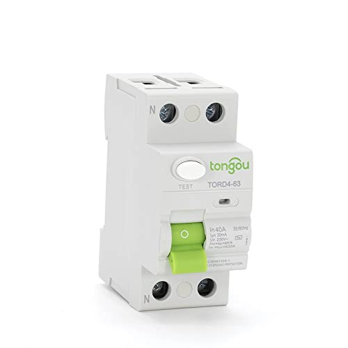 Leitungsschutzschalter,Sicherungsautomat 2P 40A RCD RCCB AC 110V 230V 30mA Fehlerstromschutzschalter(40A 10mA) von SJHFKDK
