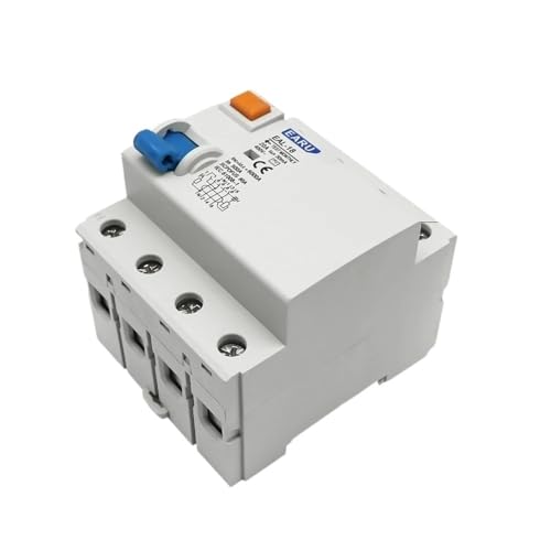 Leitungsschutzschalter,Sicherungsautomat 2P 4P 10/30/100/300mA Type AC RCCB RCD ELCB Electromagnetic Residual Current Circuit Breaker Differential Safety Switch(30mA,4P 6A) von SJHFKDK