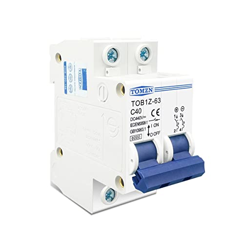 Leitungsschutzschalter,Sicherungsautomat 2P DC MCB 6KA 440V Mini-Leistungsschalter 3A 6A 10A 16A 20A 25A 32A 40A 50A 63A(63A) von SJHFKDK