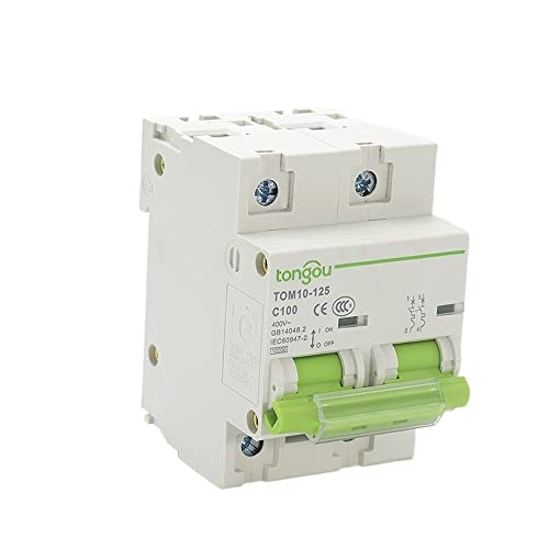 Leitungsschutzschalter,Sicherungsautomat 54 Mm 2 Pol 8 0A 100A 125A MCB 10KA High Breaking Capacity Curve C Miniatur-Leistungsschalter(100A) von SJHFKDK