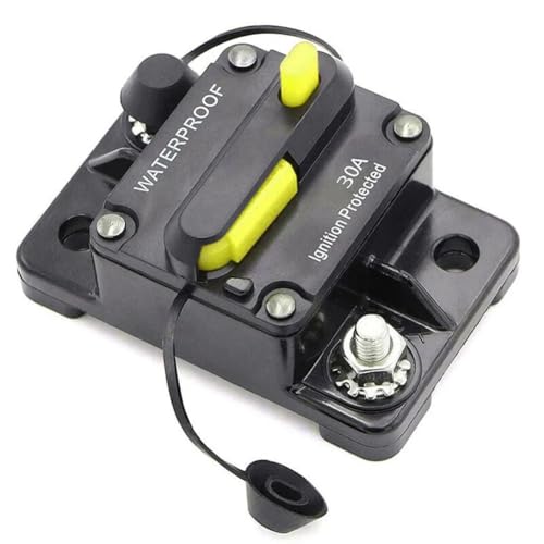 Leitungsschutzschalter,Sicherungsautomat Auto-Leistungsschalter-Sicherungsrückstellung, 30–300 Ampere, 12–48 V DC, Wasserdichter Leistungsschalter, Sicherungsschalter(100) von SJHFKDK