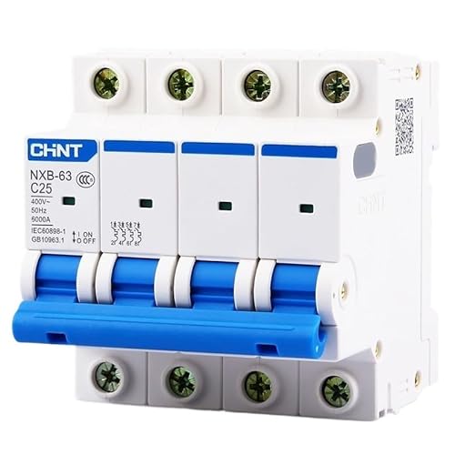 Leitungsschutzschalter,Sicherungsautomat NXB-63 4P AC 230/400V Miniatur Circuit Breaker C 6 10 16 20 25 32 40 63A Überlast Schutz DZ47 Stil Luft Schalter(50A) von SJHFKDK
