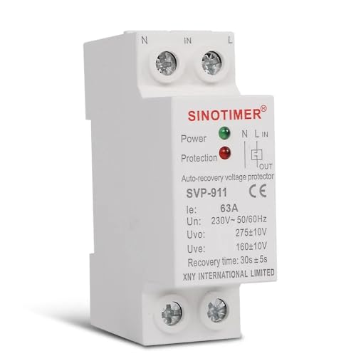 Leitungsschutzschalter,Sicherungsautomat Relais AC230V 63A Mini Din-schiene Wiederverbinden Schutz Breaker Spannung Gerät(40A) von SJHFKDK