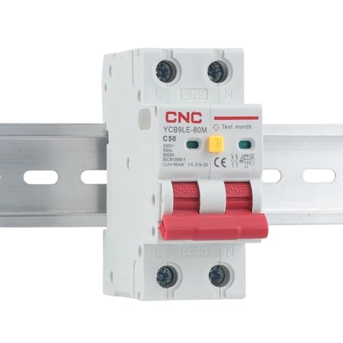 Leitungsschutzschalter,Sicherungsautomat YCB9LE-80M 2P 230V RCBO 30mA Fehlerstromschutzschalter Mit Überstrom- Und Leckageschutz MCB(25A) von SJHFKDK